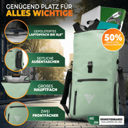 EVO Pannier Backpack 2-in-1 Water Repellent 25L Noir