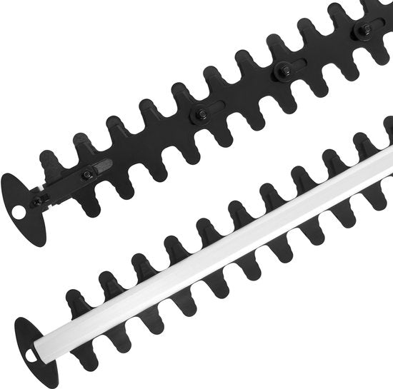 VONROC Taille-haie 600W - Longueur de lame 660 mm - avec poignée rotative à 180° - Ecartement des lames 16 mm - Avec étui de protection