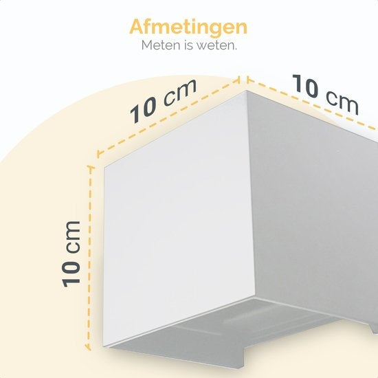 Applique murale - Goliving - Lampe cube LED 12W – IP65 étanche – Intérieur et extérieur – 10 x 10 x 10 cm