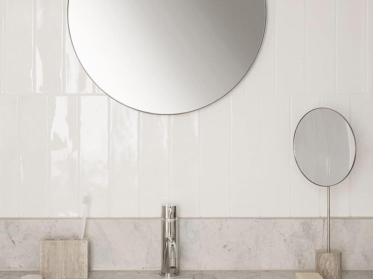 Miroir mural Blomus RIM - Noir - Ø 80 cm - 3 cm de profondeur