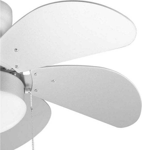Ventilateur de plafond Tristar VE-5810 - Ventilateur de plafond avec cordon de commande - 3 vitesses réglables - Ø 76 cm - Blanc