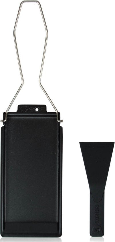 Boska Cheese Barbeclette® - pour BBQ - Poêle à fromage avec spatule - Noir - 175x85 mm