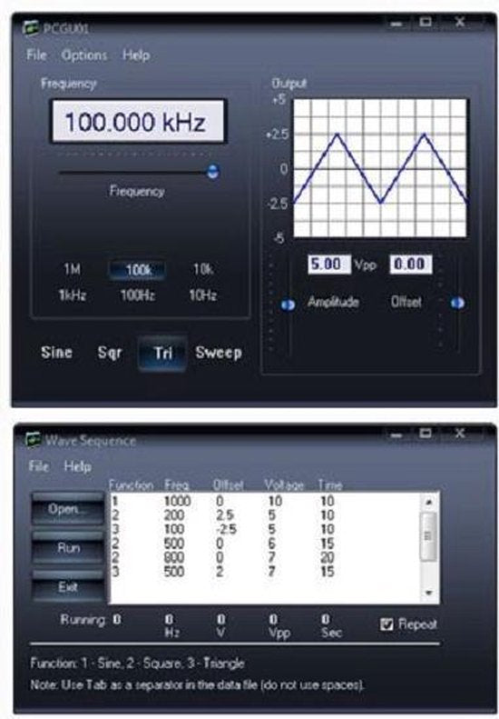 Velleman Instruments FONCTIEGENERATOR POUR PC AVEC CONNEXION USB