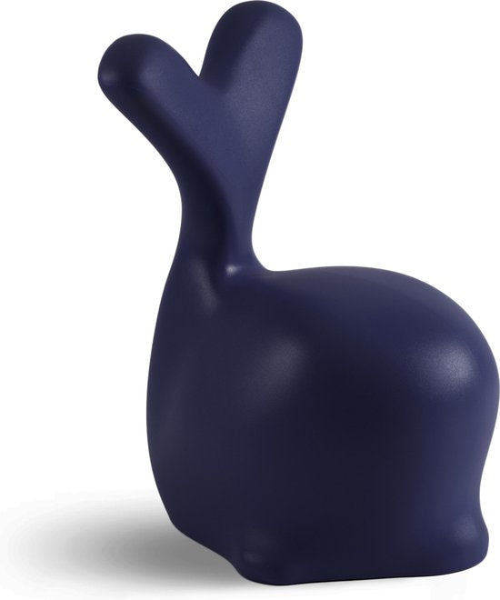 Petite chaise « Whale » bleu marine / Whalechair Navyblue - Table d'appoint design - Tissu en filet de pêche - En bon état.
