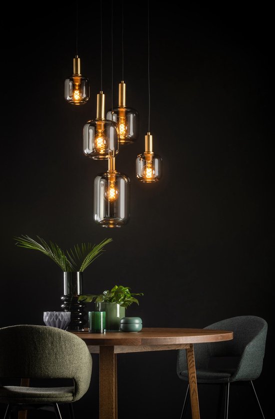 Lucide JOANET - Suspension - Ø 66 cm - 2xE27 - Fumé