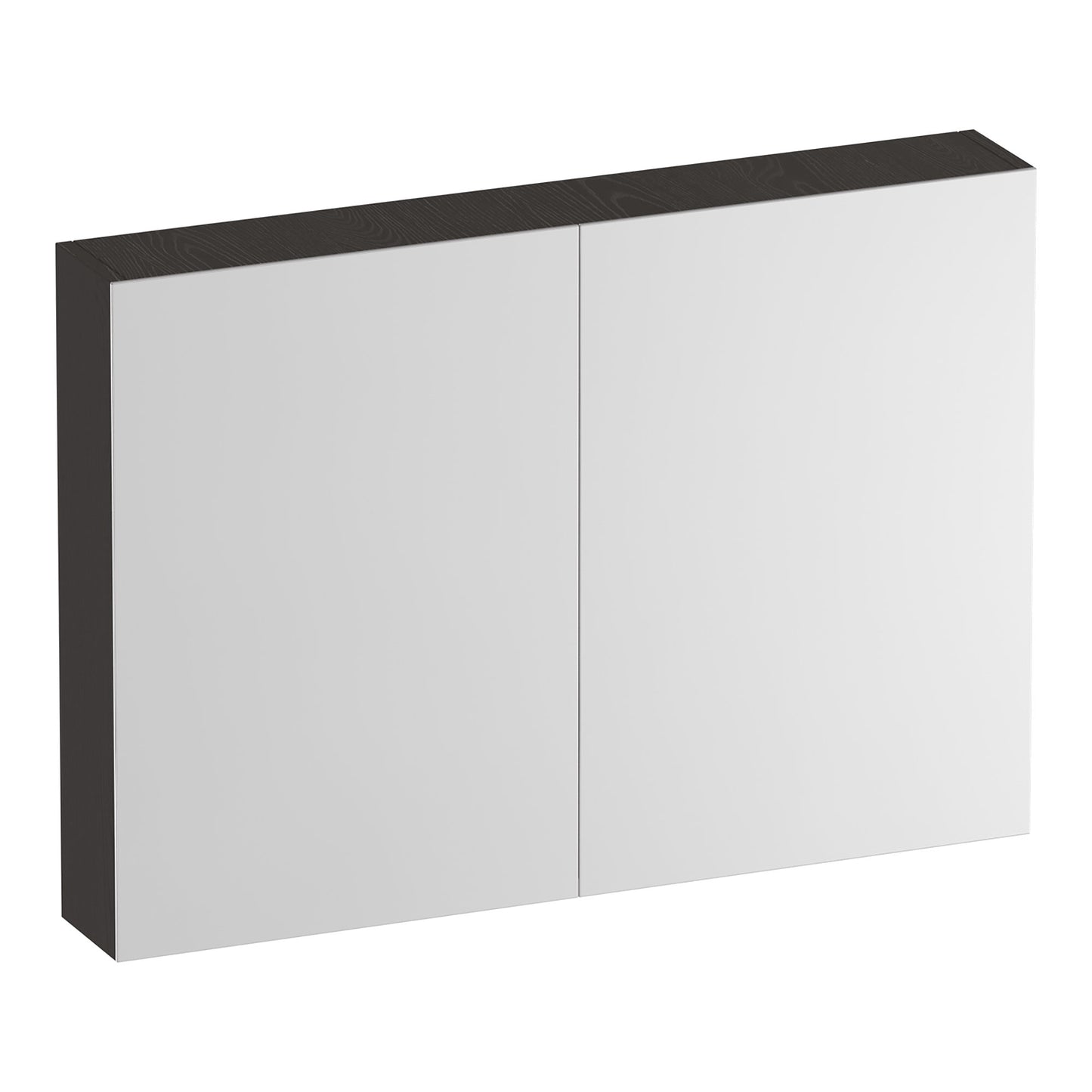 Armoire de toilette Brauer Impress Deluxe 99 x 70 cm - Éclairage LED à l'intérieur et en bas - Timber Anthracite