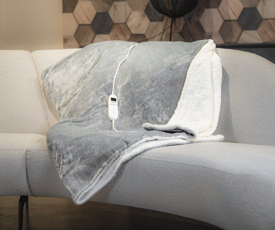 Tomado TEB1802G - Couverture électrique - Couverture d'enveloppement - Tissu polaire super doux - 180 x 130 cm