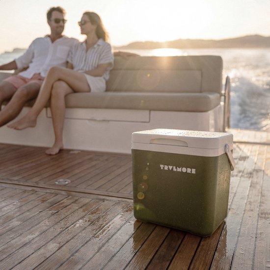 TRVLMORE Cool Box 7L - Frigobox - Elément de refroidissement inclus - Cool Box Small - Vert