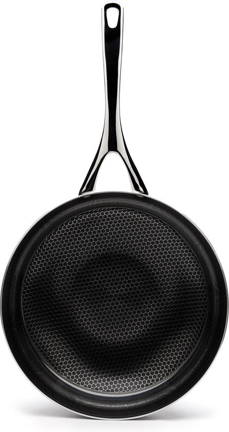 Crowd Cookware - Cocotte Blackbeard Ø28 cm - acier inoxydable - Résistant aux rayures et antiadhésif - Convient à toutes les sources de chaleur, y compris le four - Lavable au lave-vaisselle