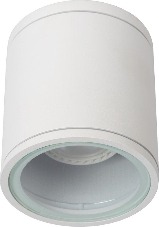 Lucide AVEN - Spot de plafond (lampe de plafond) pour salle de bains - Ø 9 cm - 1xGU10 - IP65 - Blanc