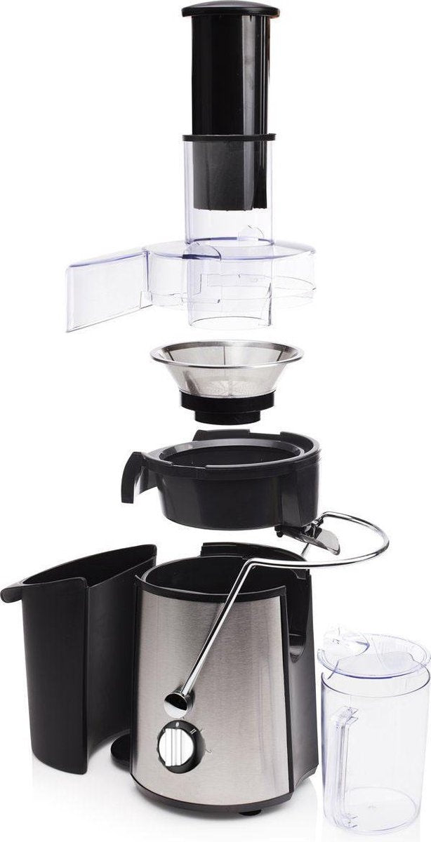 Fuegobird L813 snelle sapcentrifuge - Power Juicer - RVS - 400watt - Zwart