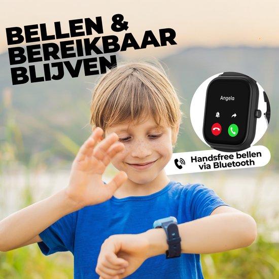 Denver Smartwatch Kids - Appel/SMS/Whatsapp - Pour Android & iOS - Podomètre - Activité du sommeil - Fréquence cardiaque, Moniteur de pression artérielle, Mode sport - SWK120B