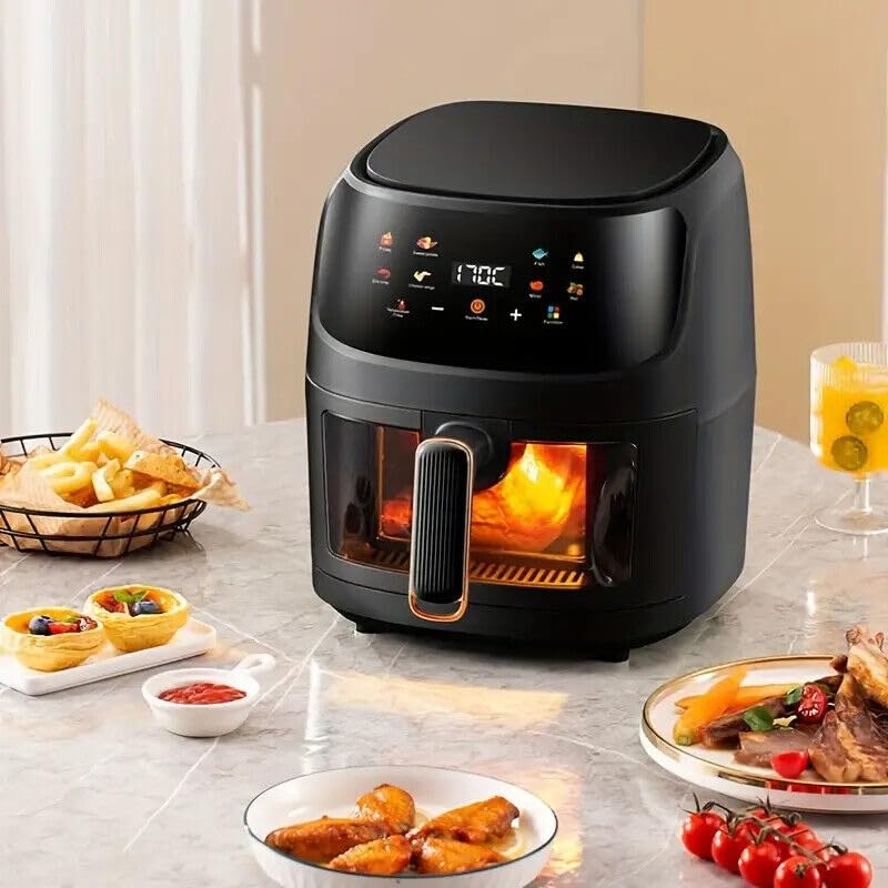 Airfryer XXL - Friteuse à air chaud - 6L - 240W - 280 x 26 x 32 cm - Noir