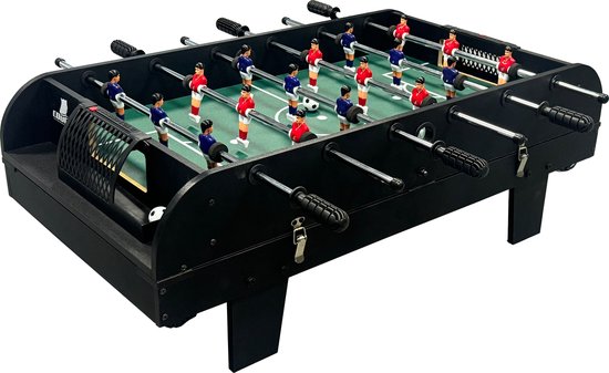 Table de jeux multifonction 2-en-1 Cougar Mini verte/bleue – Baby-foot – Table de billard – Accessoires inclus
