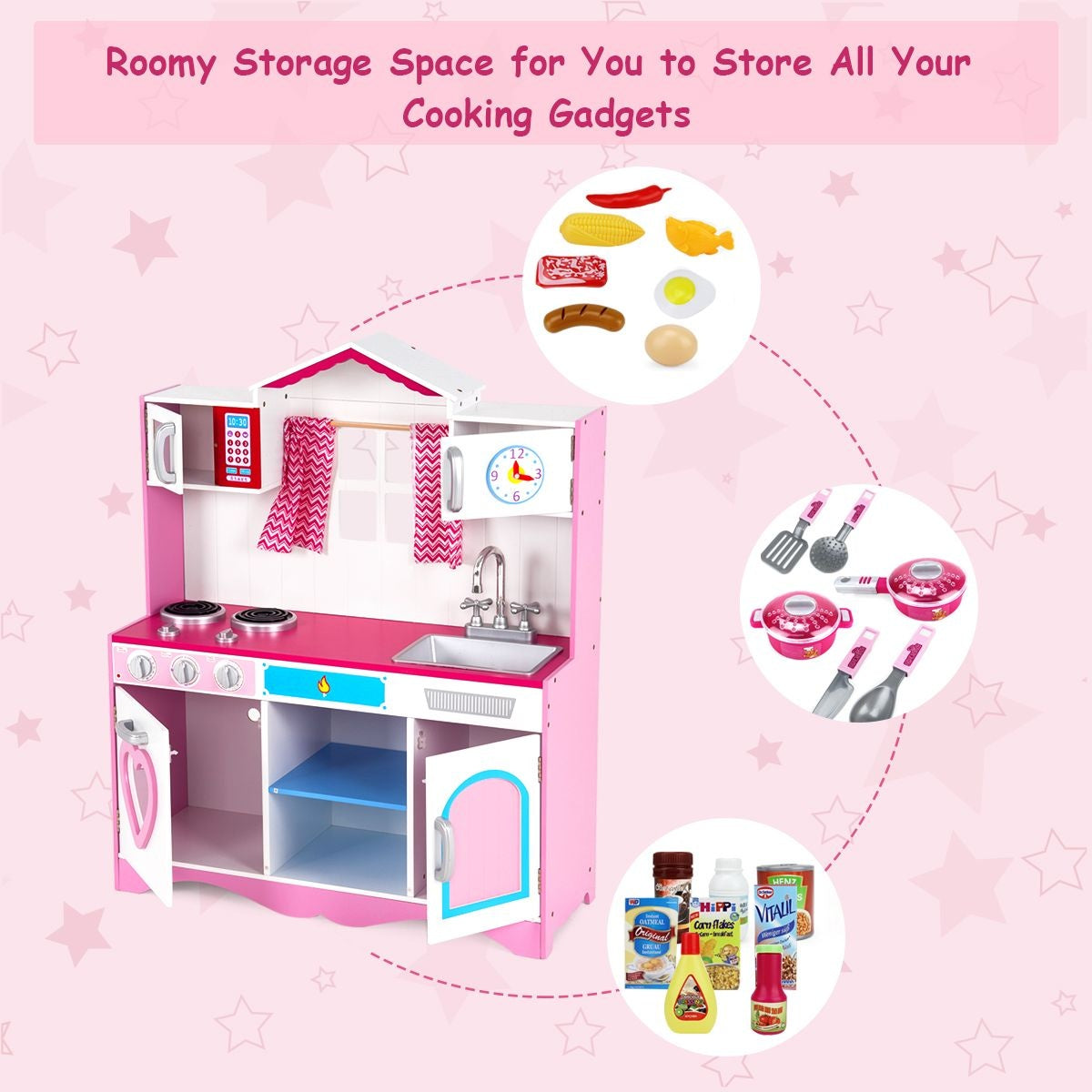 Coast Play Kitchen - MDF - 82 x 30 x 101 cm - Rose