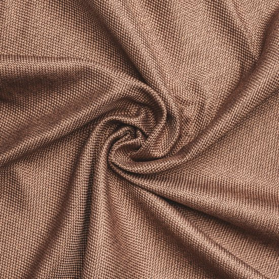 Larson - Rideau occultant tissé de luxe - crochets - brun chocolat - 150 x 250 cm - occultant & prêt-à-porter