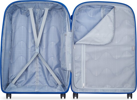 Delsey Clavel 4 Wheel Trolley Extendable 76 cm Blue