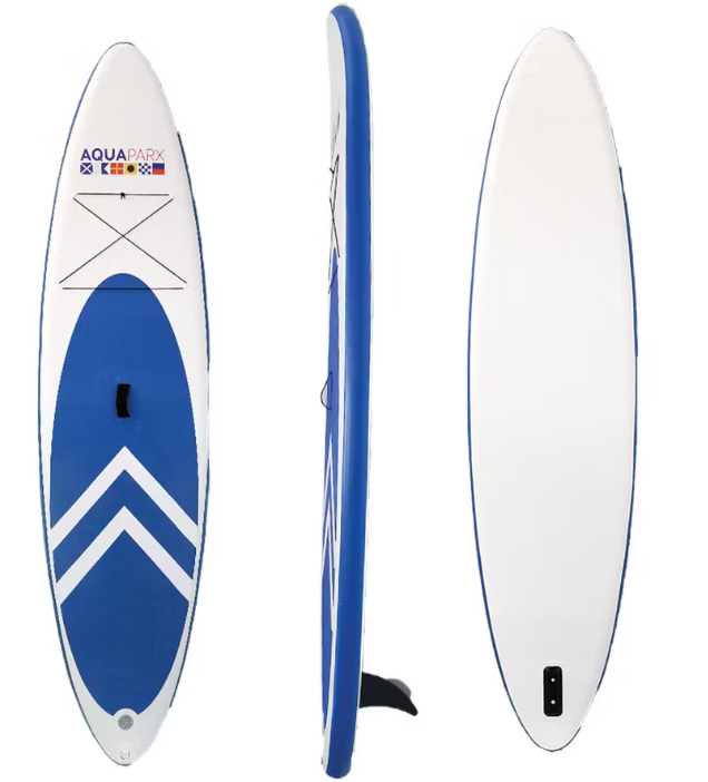 Aquaparx Inflatable SUP Board 330 cm White/Blue - Set complet avec pagaie et sac de transport