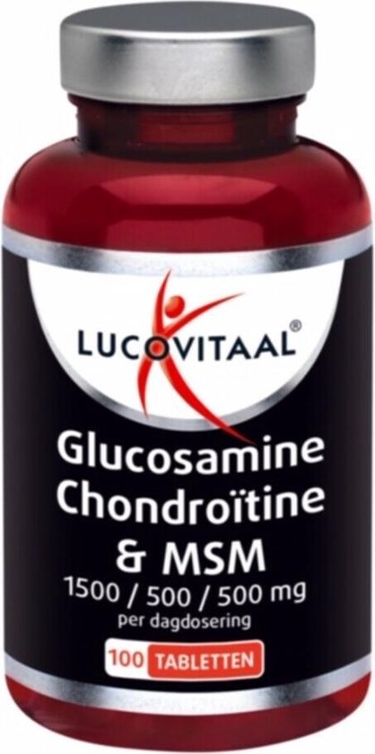 Lucovitaal - Compléments alimentaires - Glucosamine / Chondroïtine / msm - 100 comprimés