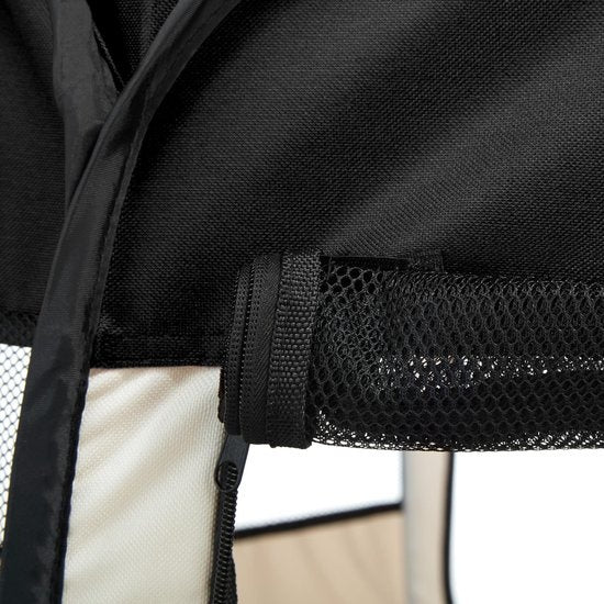 Tectake Enclos pliable pour chiots Tente pour chiots Noir inclus - Sac de transport - 400734