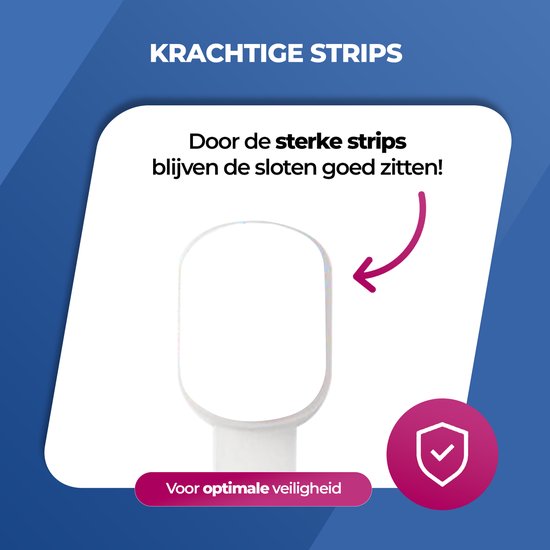 Roegaarden Child lockers - protection des casiers pour enfants - Sans perçage - Blanc - 8 pièces