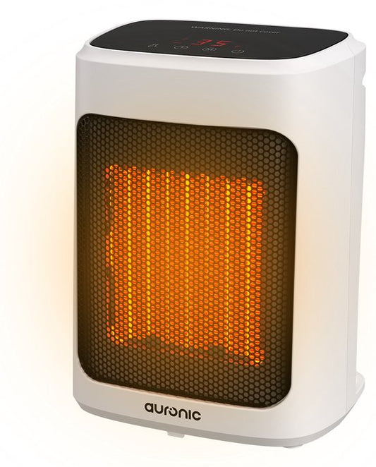 Auronic Fan Heater Digital - Chauffage céramique - Portable - Chauffage 2000W - Blanc