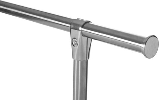 Perel Portemanteau sur roulettes, 1 barre, 120 x 50 x 120 cm, charge max. 75 kg, métal