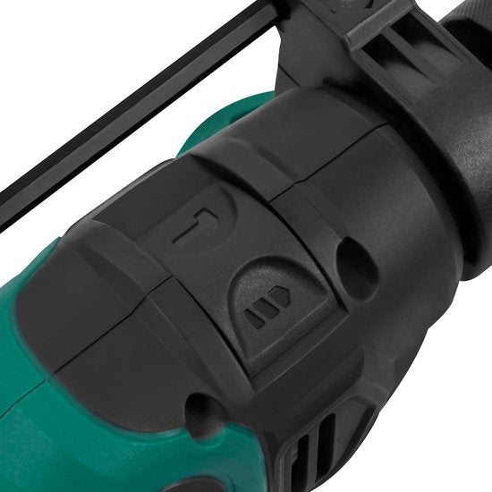 VONROC PRO Perceuse à percussion 850W - Ø13mm - mandrin métallique à action rapide - vitesse variable - câble caoutchouc 3m - Butée de profondeur et poignée additionnelle incluses