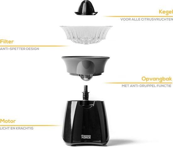 GoodForce Citrus Press - Presse-orange électrique - Presse-fruits - Presse-citron