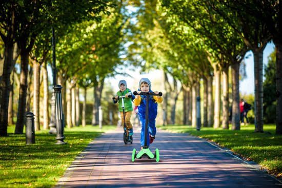 Trottinette enfant - No Fear Kids -3 roues -  2 à 5 ans - Poids max 20 kg - Hauteur guidon à 66 cm - Aluminium - Rouge