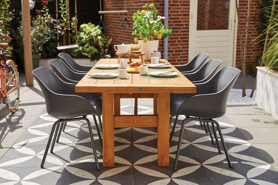 Chaise de jardin Hartman Sophie Rondo Elegance - Lot de deux - Anthracite