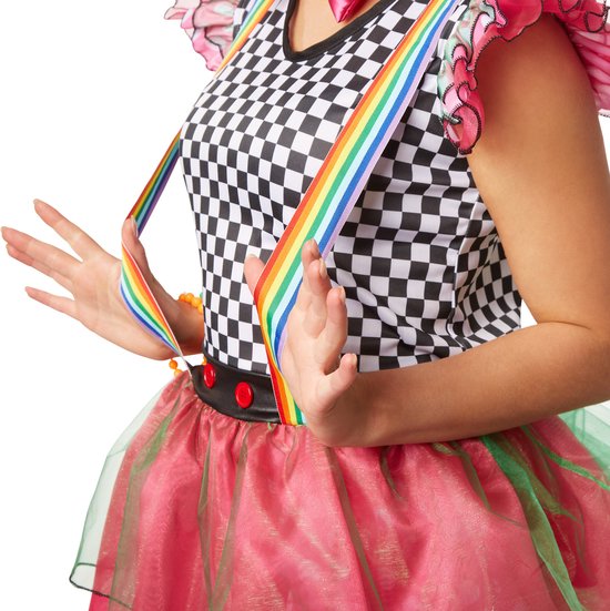 dressforfun - Costume femme clown fluo XL - déguisement costume halloween tenue de soirée carnaval costume carnaval tenue de soirée - 301680