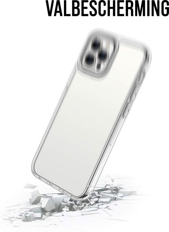 Étui transparent pour téléphone Podec, compatible avec l'iPhone 12 Pro Max : étui transparent et film de protection d'écran en verre