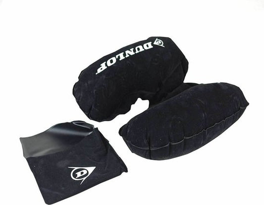 Coussin pour la tête et la nuque - gonflable - avec sac de rangement - noir