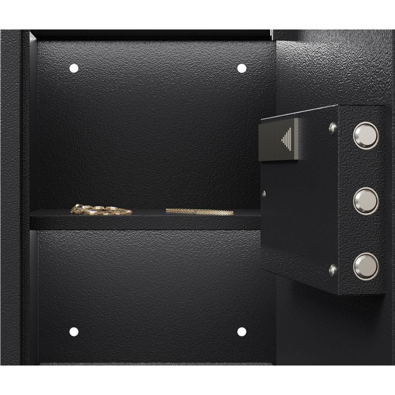 Auronic Coffre-fort électronique extra-large - 54L - Acier - Noir
