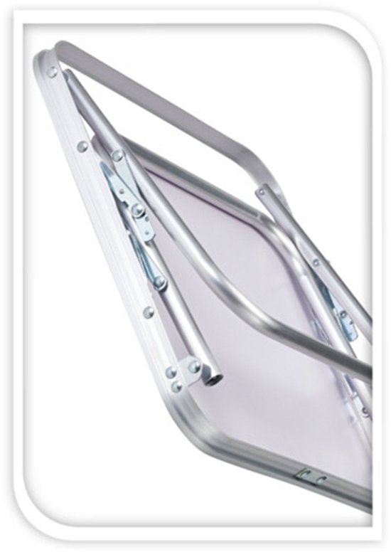 Table de camping Redcliffs - aluminium - légère - gris/argent - 40 x 40 x 30 cm - table basse - table de salon - plage