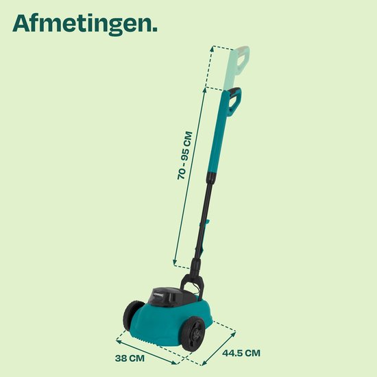 VONROC Mini tondeuse électrique 20V - 22 cm - Tonte et mulching en un - Trois hauteurs de coupe réglables : 30mm, 40mm, 50mm -- Outil de nettoyage inclus - Sans batterie ni chargeur