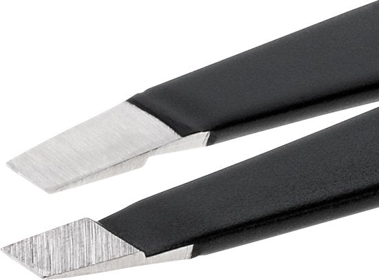 Pince à épiler Tweezerman Slant Midnight Sky – Pince à sourcils - Pince de précision professionnelle à pointe biseautée – Pour l'épilation et l'élimination des poils – Acier inoxydable – Convient aux poils fins et épais – Pince à épiler pour sourcils