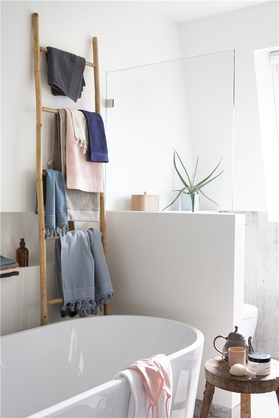 Serviette de bain Walra Soft Cotton - 60 x 110 - 100 % coton - Anthracite