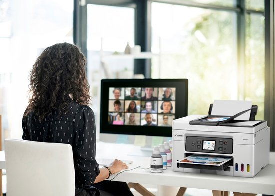 Canon MegaTank MAXIFY GX4050 - Imprimante multifonction à réservoir d'encre - Blanche