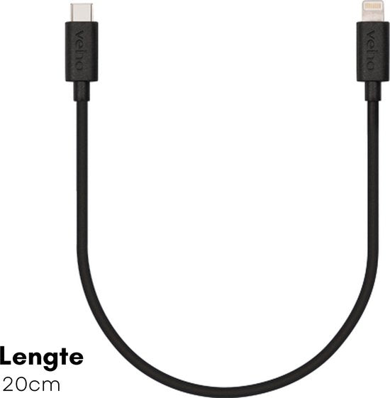 Veho Câble de recharge et de synchronisation USB-C™ vers Lightning pour iPhone - 20cm