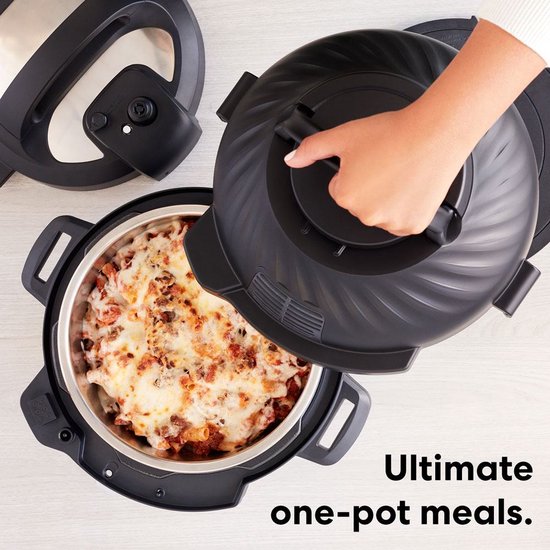 Multicuiseur Instant Pot Duo Crisp 7,6 L + friteuse à air chaud - Autocuiseur 11-en-1 - Mijoteuse - Cuisson sous vide - Friteuse à air chaud - Système à double couvercle - Jusqu'à 8 portions