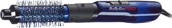 Brosse-sèche-cheveux BaBylissPRO - 34 mm - AirStyler - 700 W - 2 vitesses - Brosse à boucler - Bleu