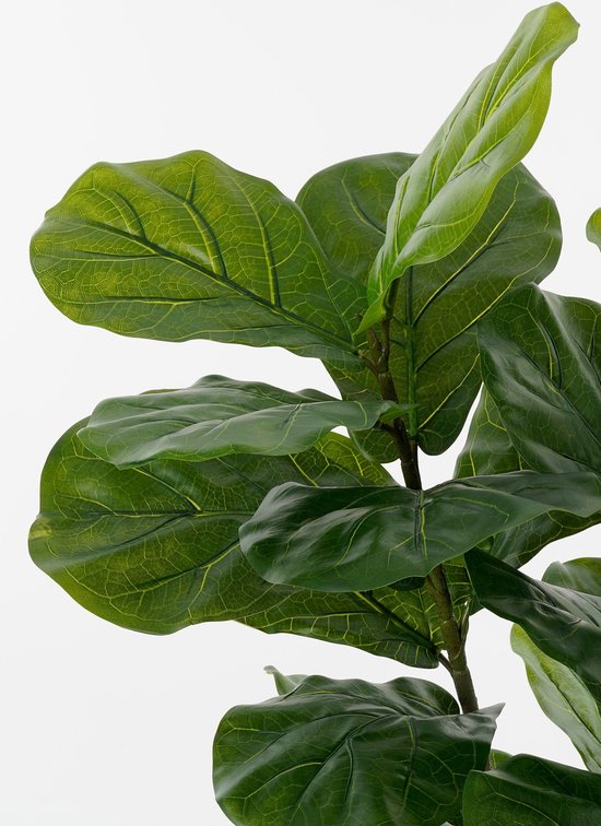 Mica Decorations Plante Artificielle Ficus Lyrata en Pot - H150 x Ø50 cm - Vert