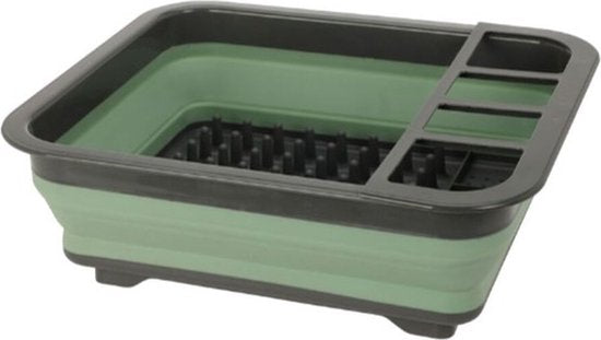 Divers Egouttoir pliable 36.5x12x31 cm Vert/Gris