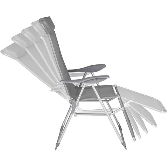 TecTake - Jeu de 2 chaises de jardin pliantes