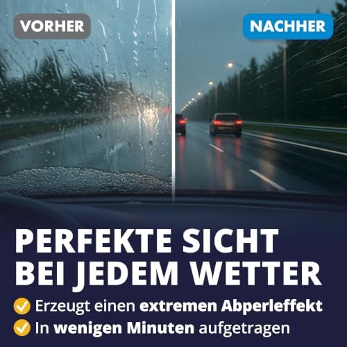 LICARGO Revêtement pour vitres de voiture 250 ml - Effet déperlant extrême pour une visibilité optimale