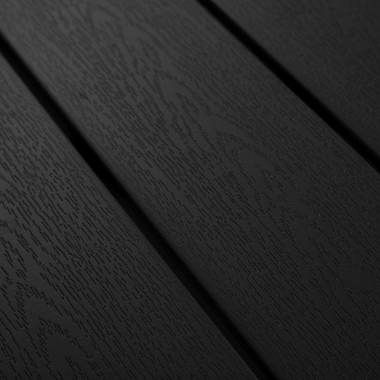 tectake® - Table de jardin 150 x 90 x 74,5 cm - Résistante aux intempéries, montage facile - Réglable - Structure en aluminium avec plateau en plastique - noir