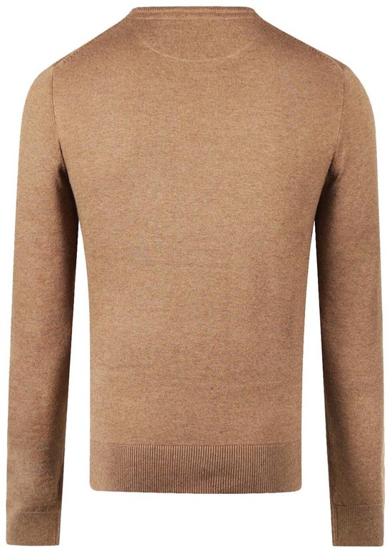 Pull McGregor à col en V Mm999 1201 01 3500 Walnut pour homme, taille 3XL