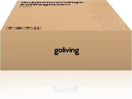 Verres à café Goliving à double paroi - tasses à café - Tasses - Verres - Verres à thé - Latte macchiato - Cappuccino - Lot de 6